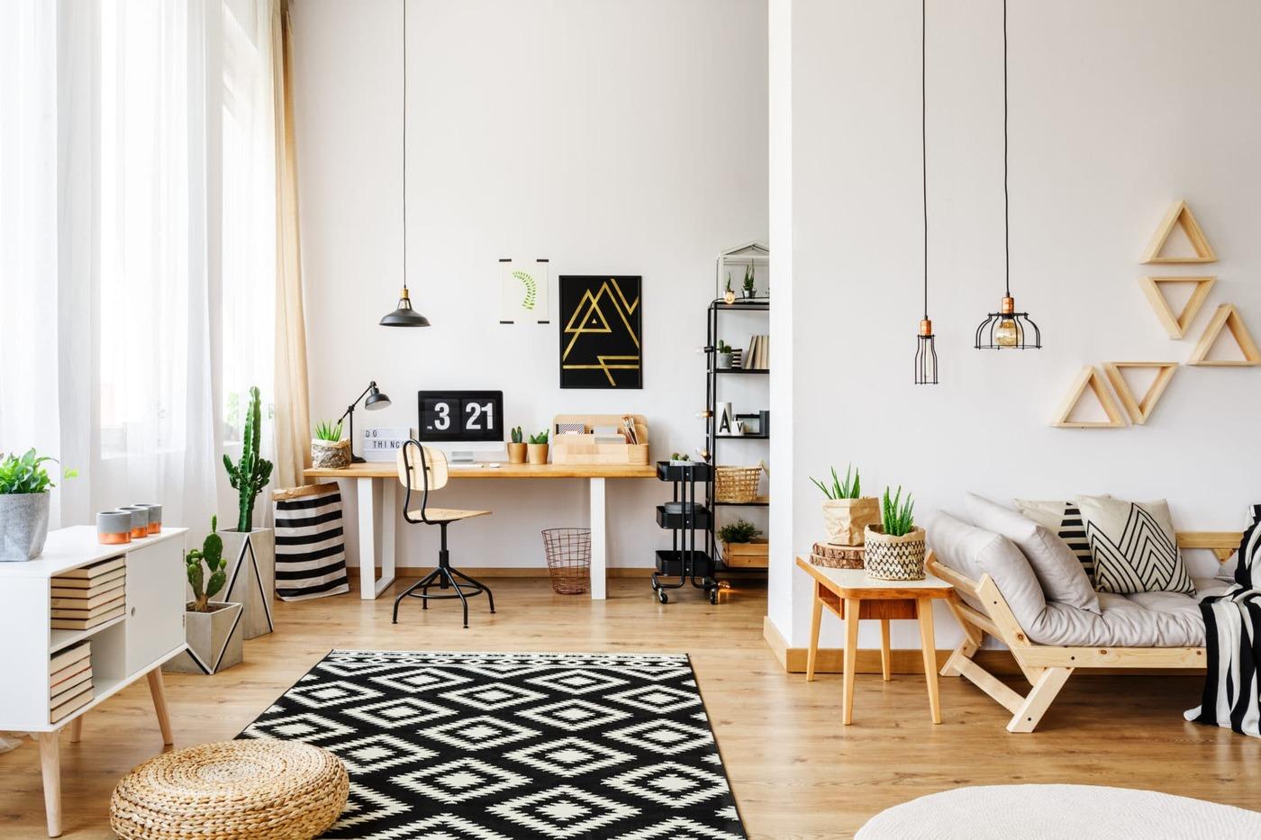 Cozy Scandinavian couple space