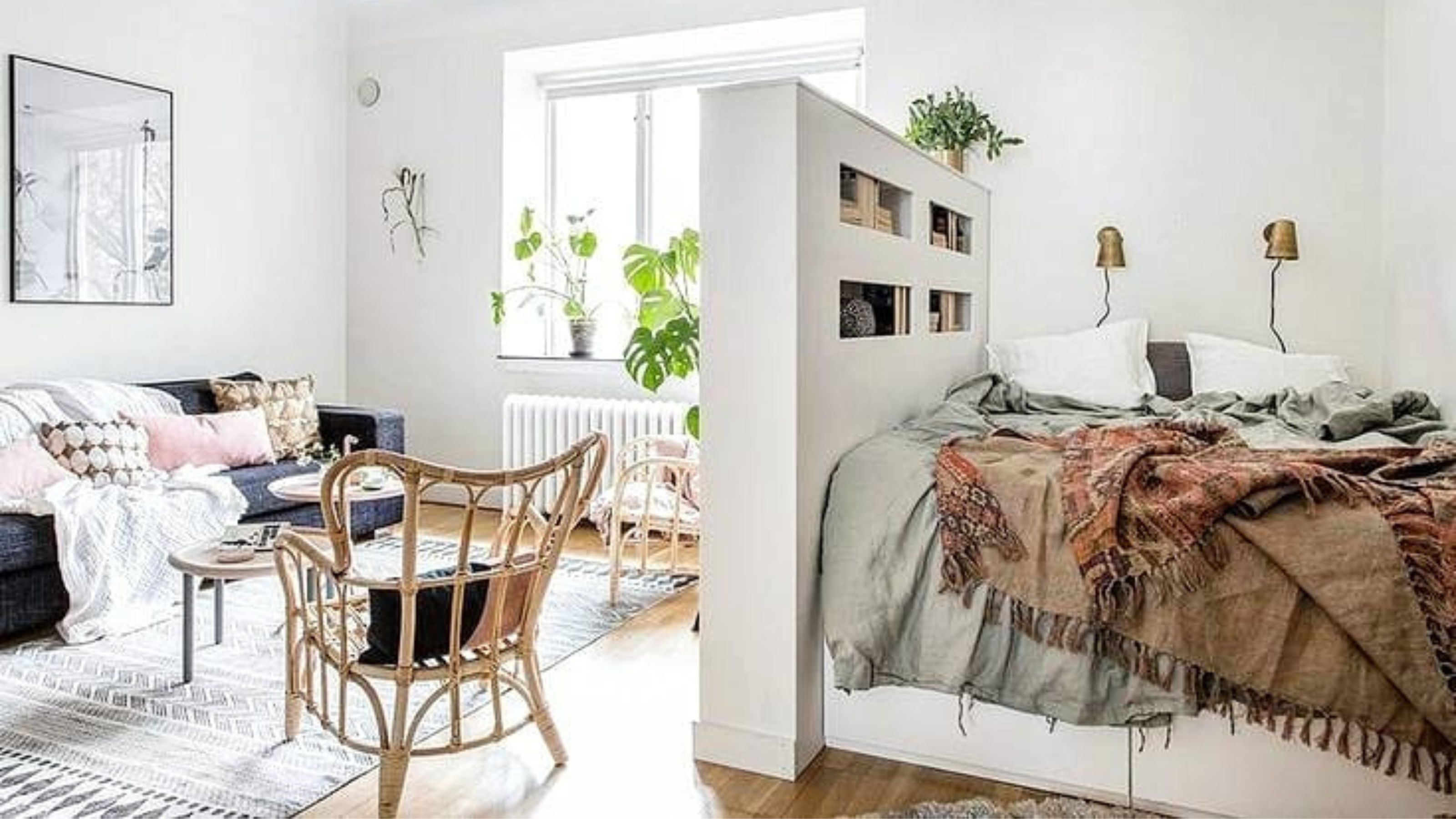 Sống Một Mình, Nhưng Không Đơn Độc: Tạo Nên Một Không Gian Ôm Lấy Tâm Hồn 10 Studio apartment với việc phân chia không gian thông minh