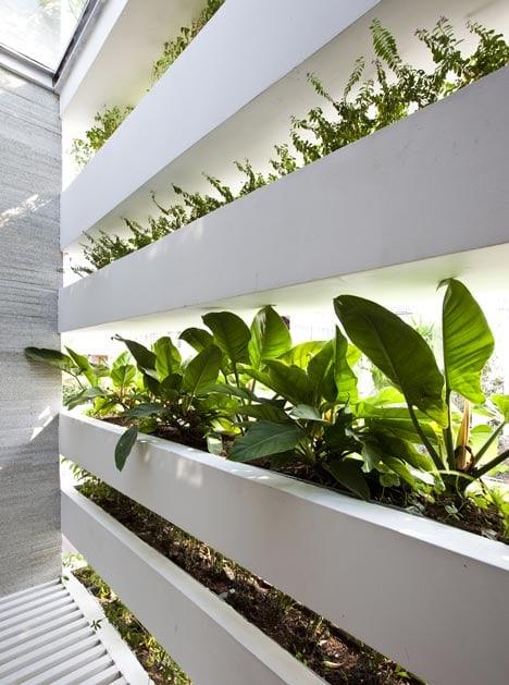 Stacked Planter Facade
