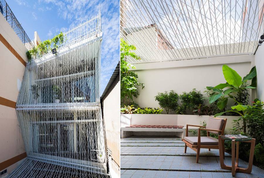 Wooden Lattice Facade